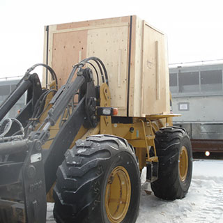 Equipment hood crate