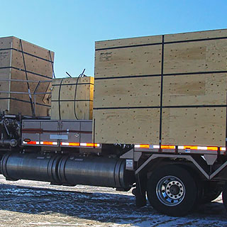 Pumper truck hood crate